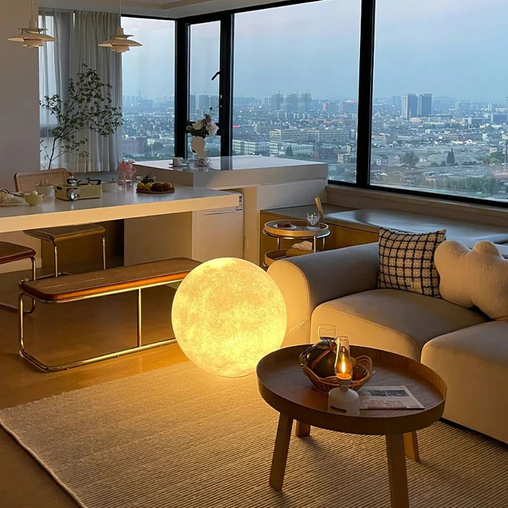 Solar Powered Outdoor Moon Lamp