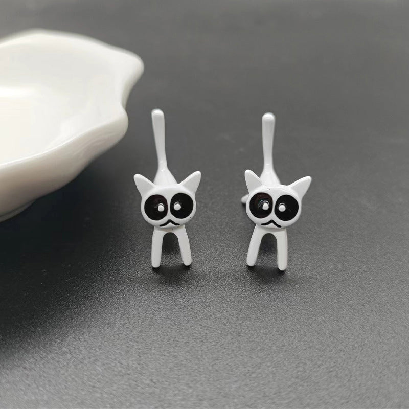 Adorable Cat Stud Earrings