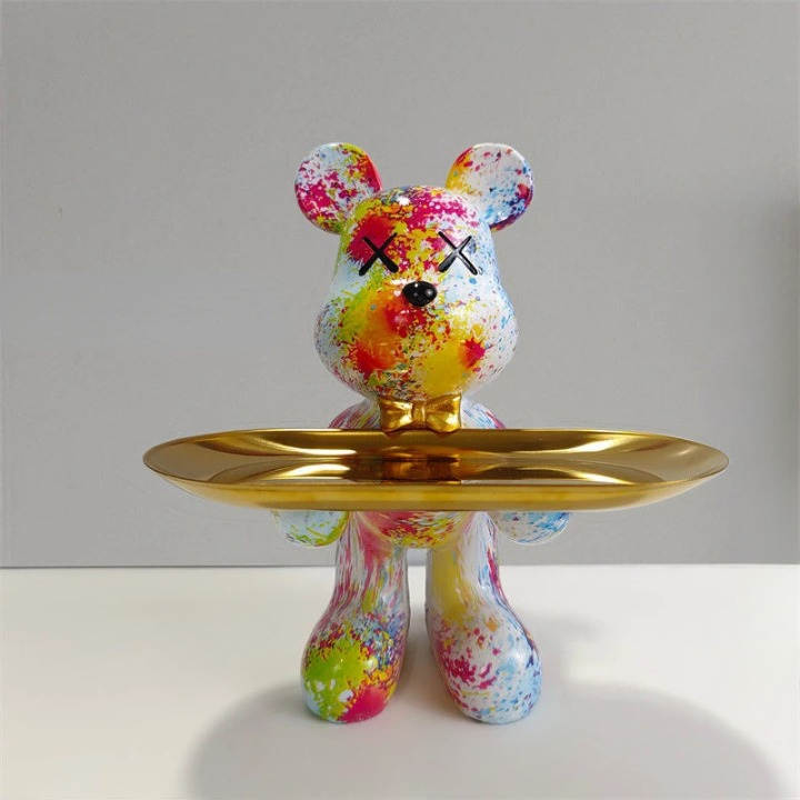 Stylish Bear Figurine Home Decor Statue