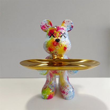 Stylish Bear Figurine Home Decor Statue