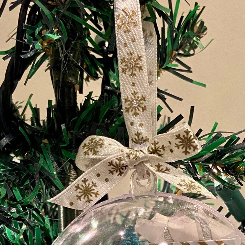 Clear Glass Christmas Tree Ornament Ball
