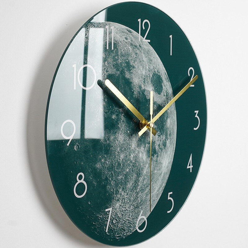Stylish Glass Round Wall Clock - Befez