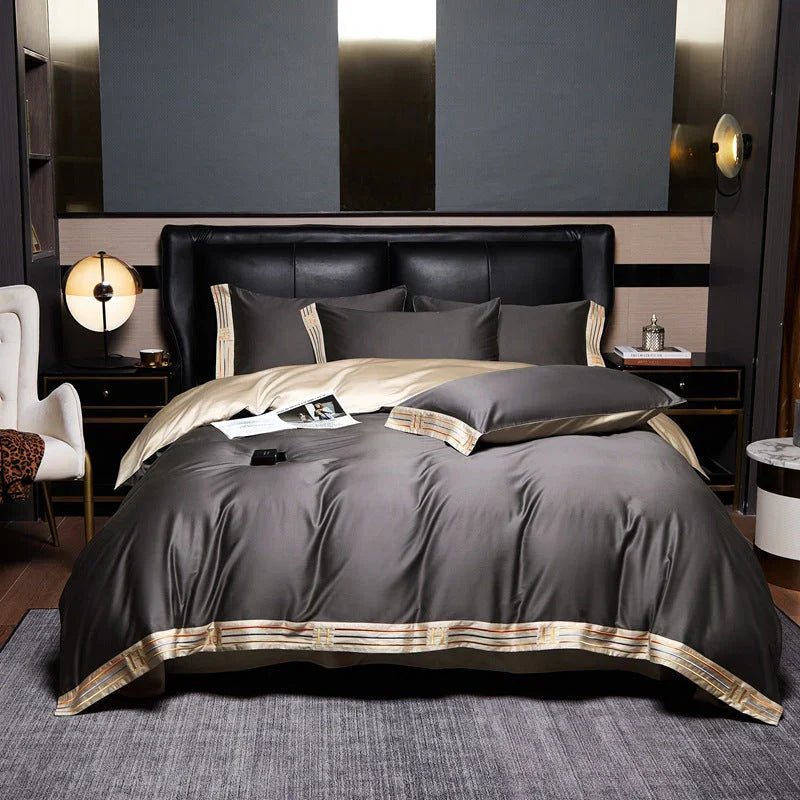 Soft Satin Bedding 4-Piece Set