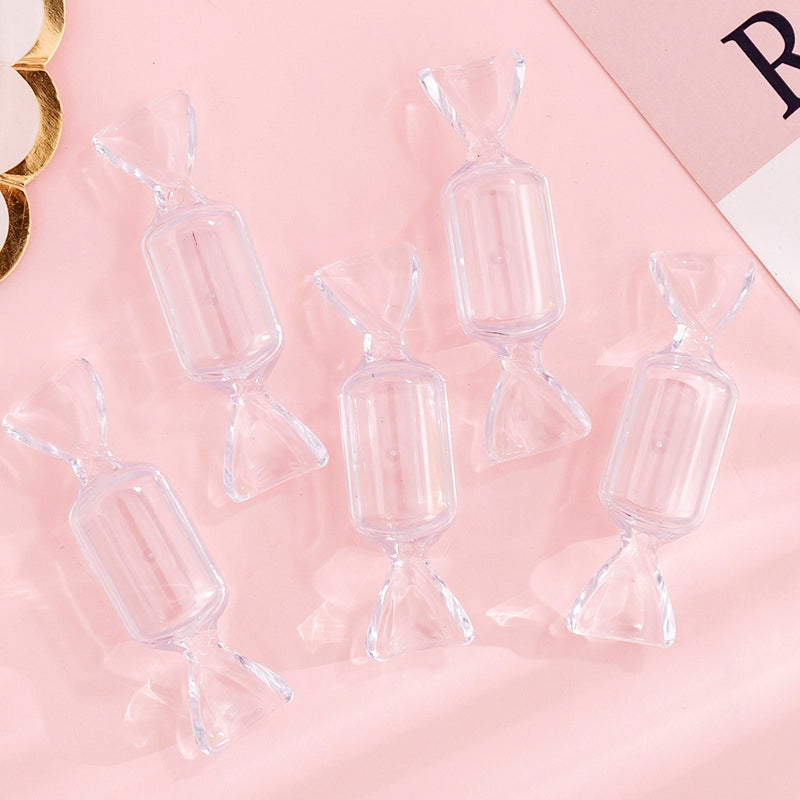 Clear Acrylic Sweet Shaped Trinket Boxes (10 Pack)