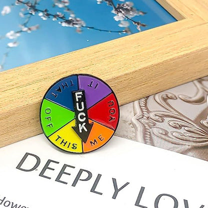 Amusing Spinning Name Badge