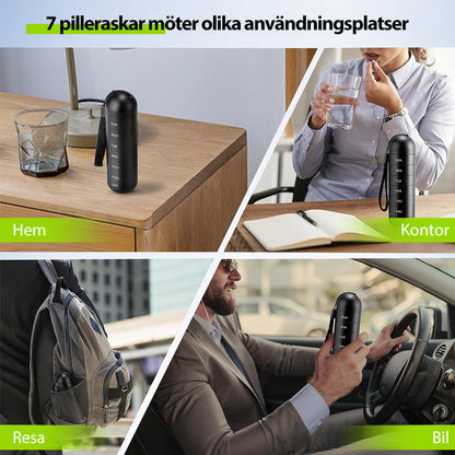 Compact 7 Day Travel Pill Box Organizer