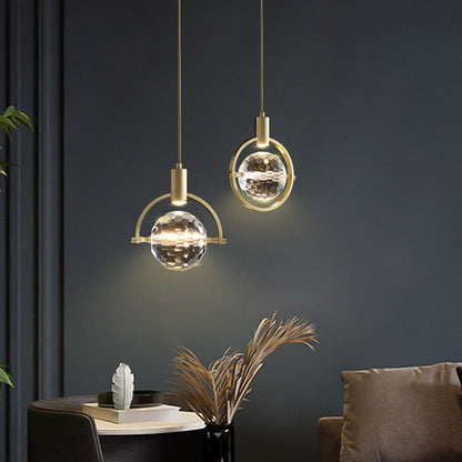 Elegant Circular LED Crystal Ceiling Light