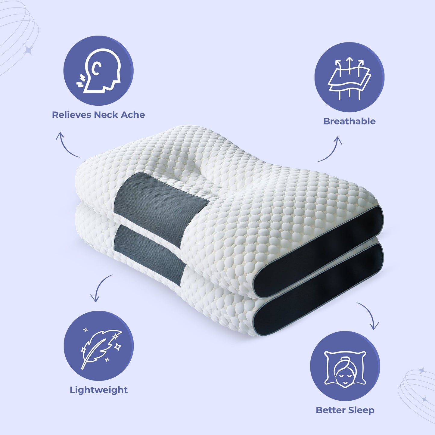 Comfortable Cervical Contour Pillow