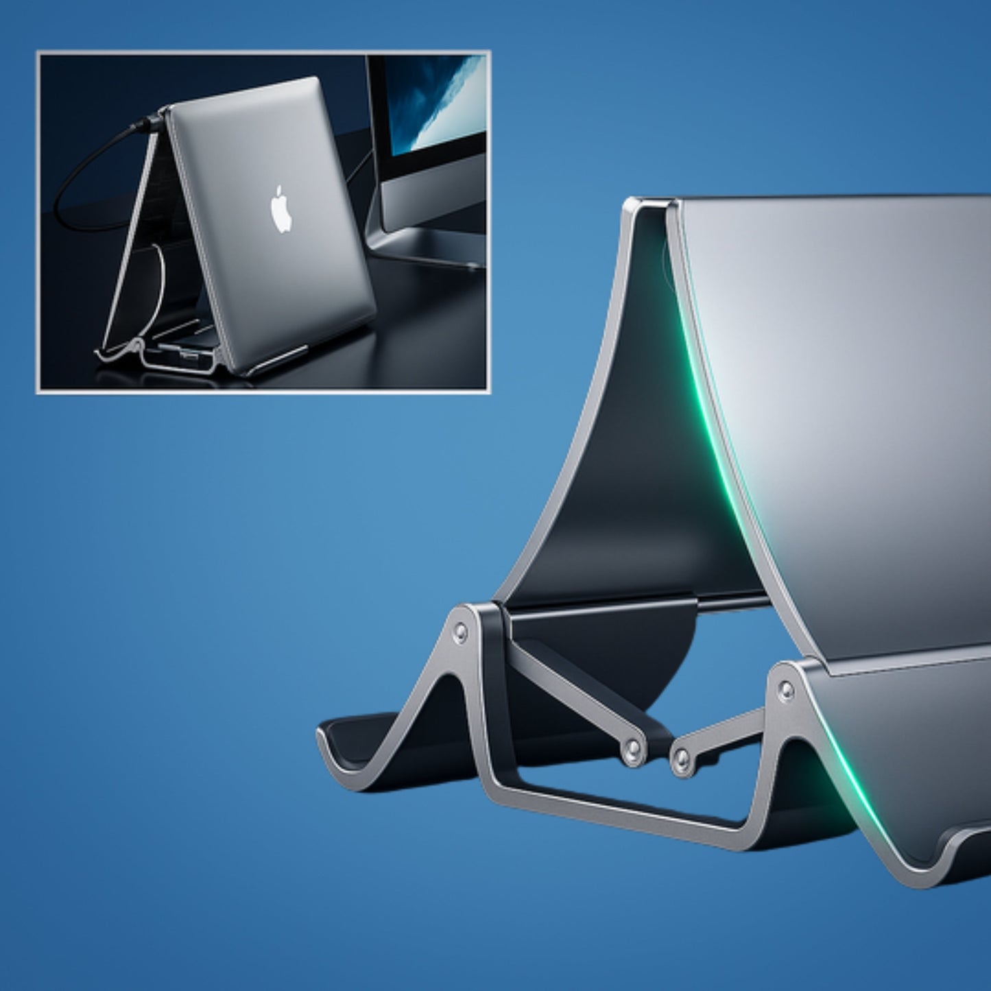 Compact Metal Desk Fan Holder