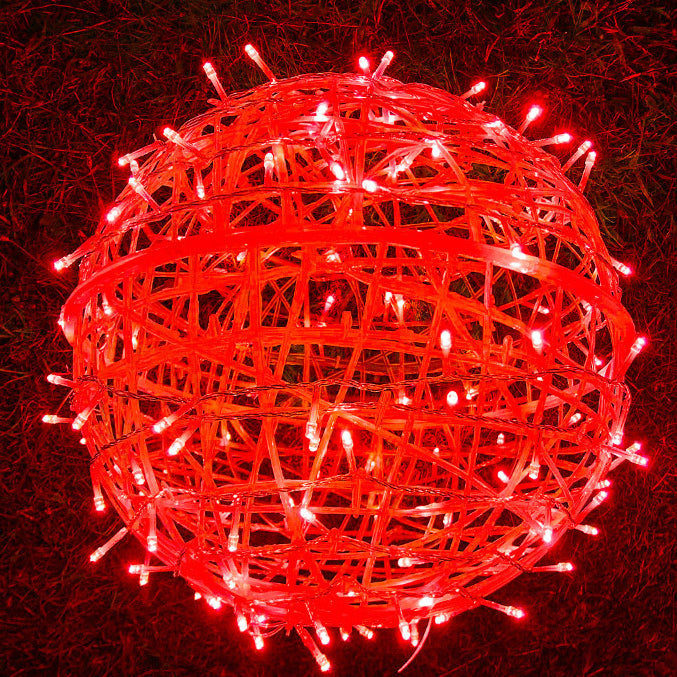 Colorful Outdoor Solar Hanging Globe Lantern Light