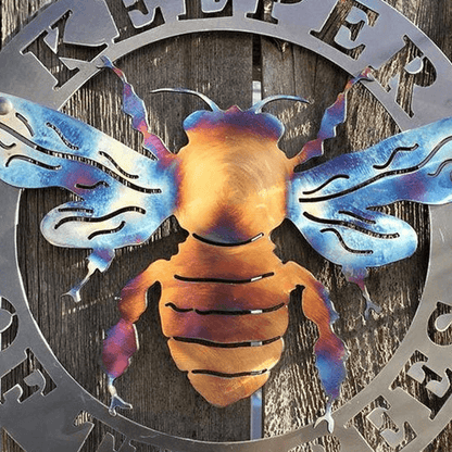 Beekeeper Metal Bee Wall Art