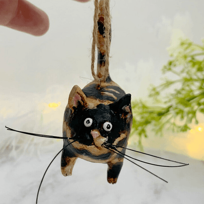 Unique Handmade Kitty Xmas Tree Ornament