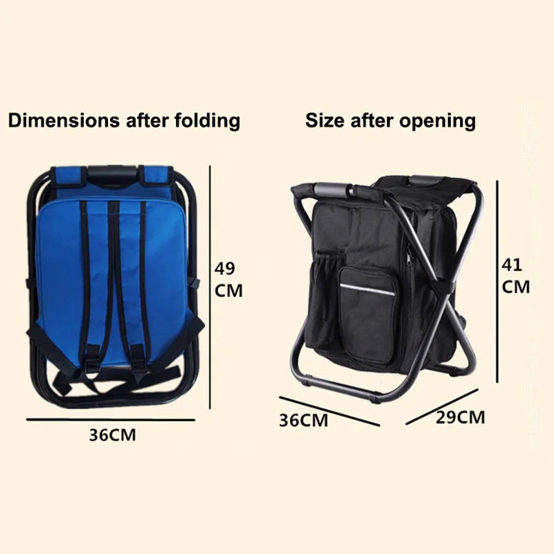 Portable Cooler & Foldable Stool Set