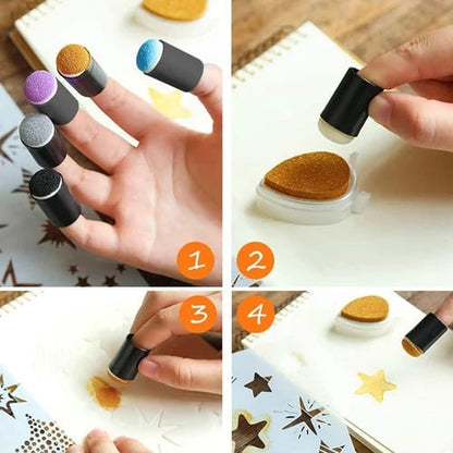 Vibrant Kids Finger Paint Art Set