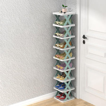Compact 3-Tier Stackable Shoe Organizer