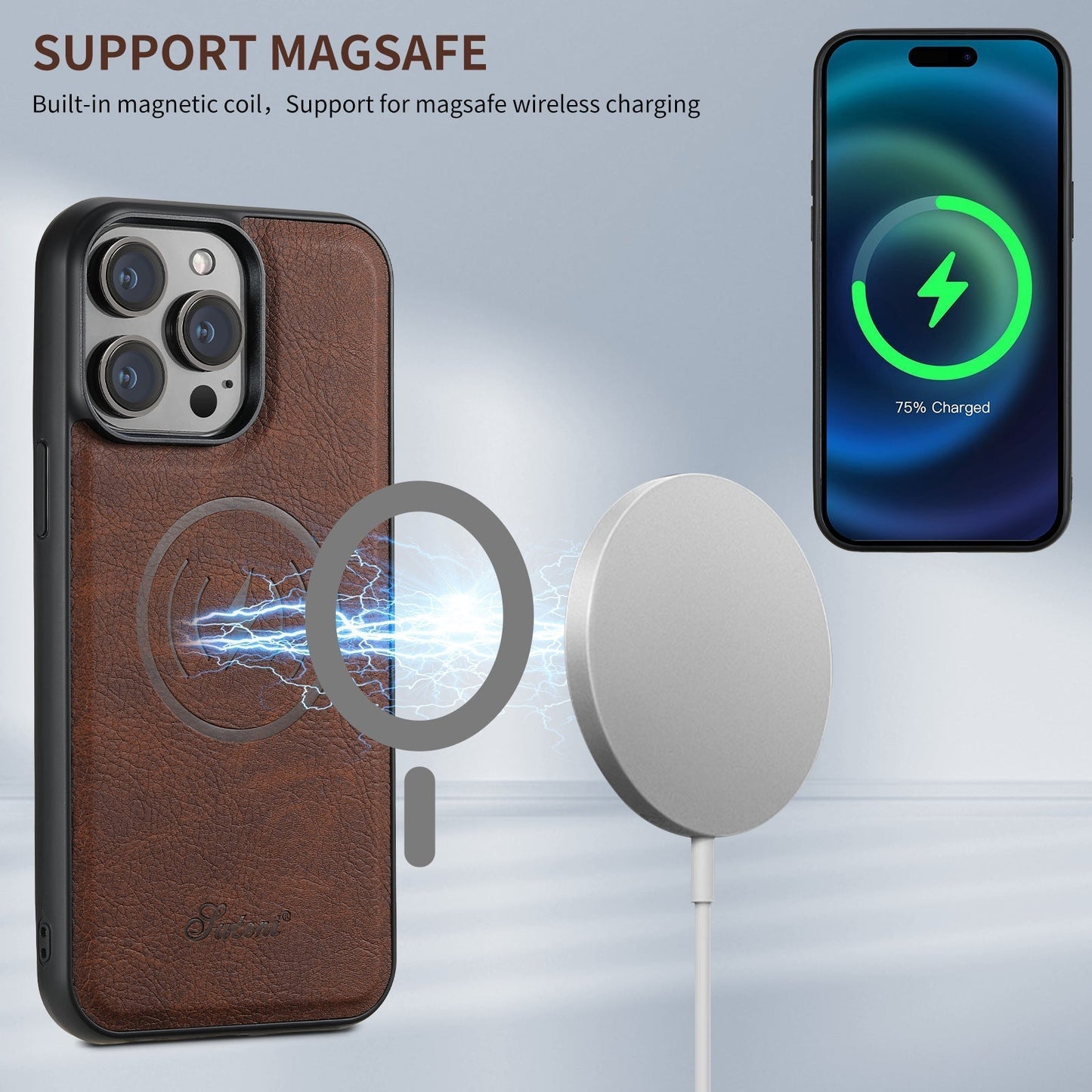 Premium Leather Phone Case with MagSafe