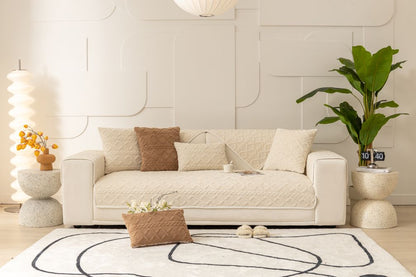 Fitted One-Piece Couch Cover