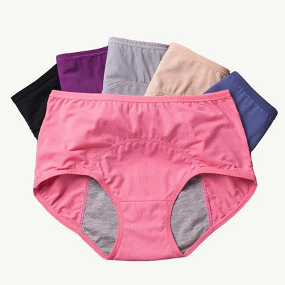 Comfortable Waterproof High Waisted Briefs Plus Sizes - Befez