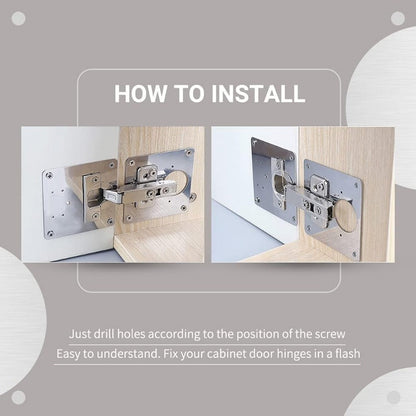Easy Fix Cabinet Hinge Repair Kit Stainless Steel