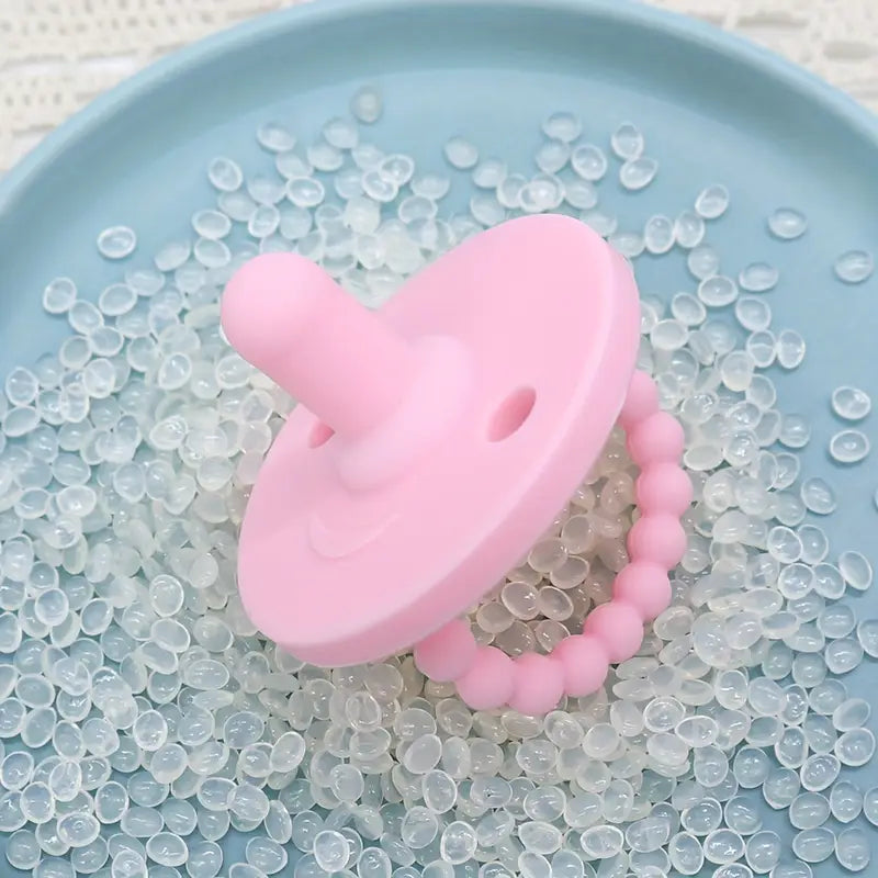 Soft Baby Pacifier with Teether Handle, BPA Free