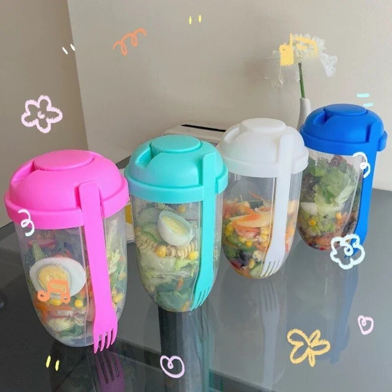 Portable Salad Container Cup