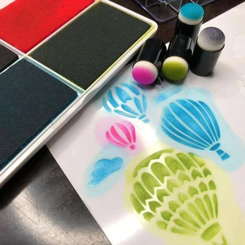 Vibrant Kids Finger Paint Art Set