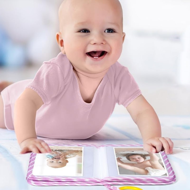 Baby's First Photo Album with Shatterproof Mirror