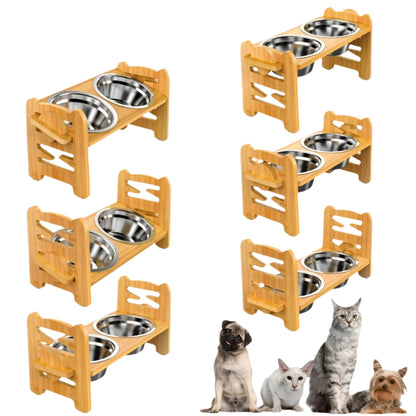 Stable Anti-Slip Dog Feeder with Two Bowls Befez