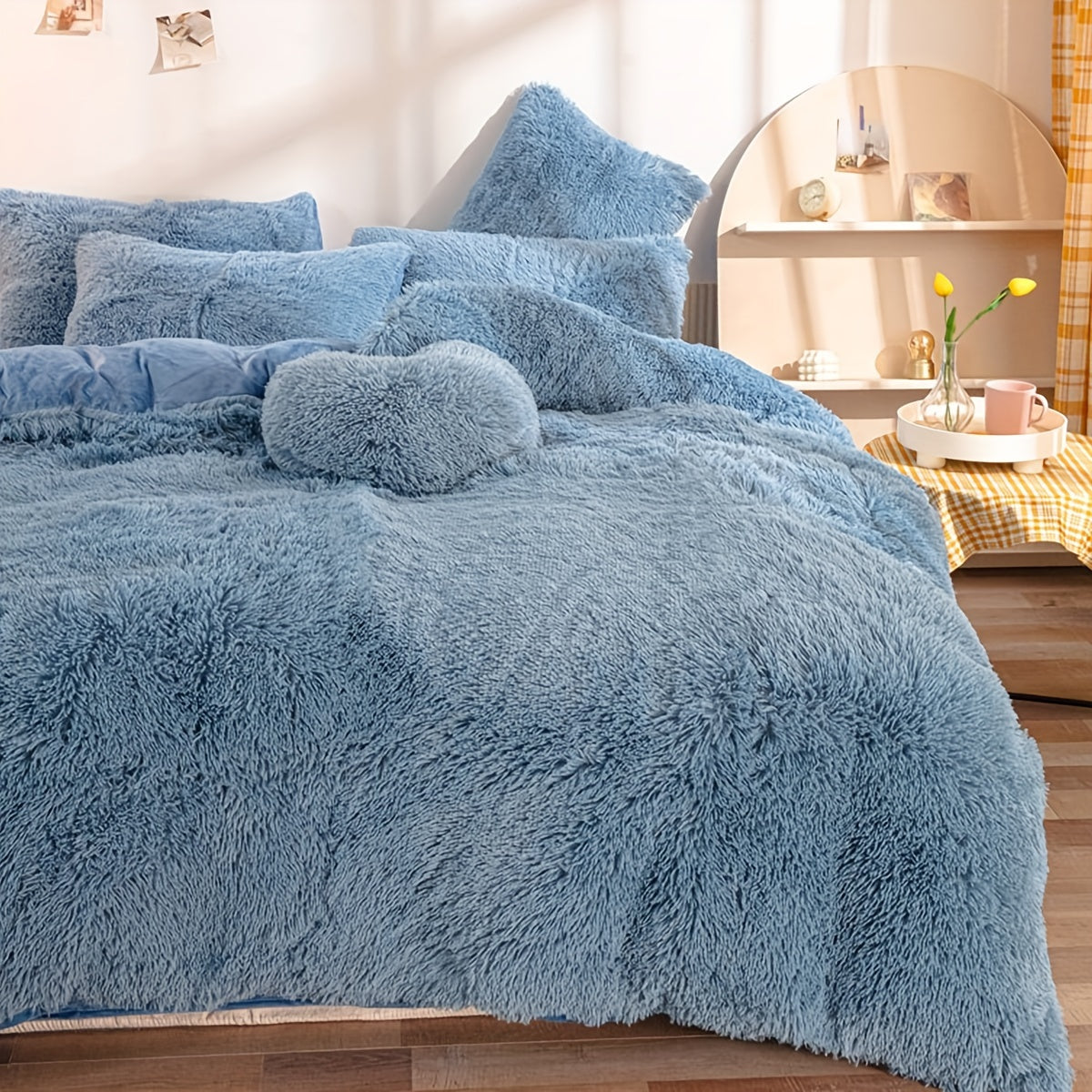 Soft Plush Duvet Cover Set for Cozy Bedding