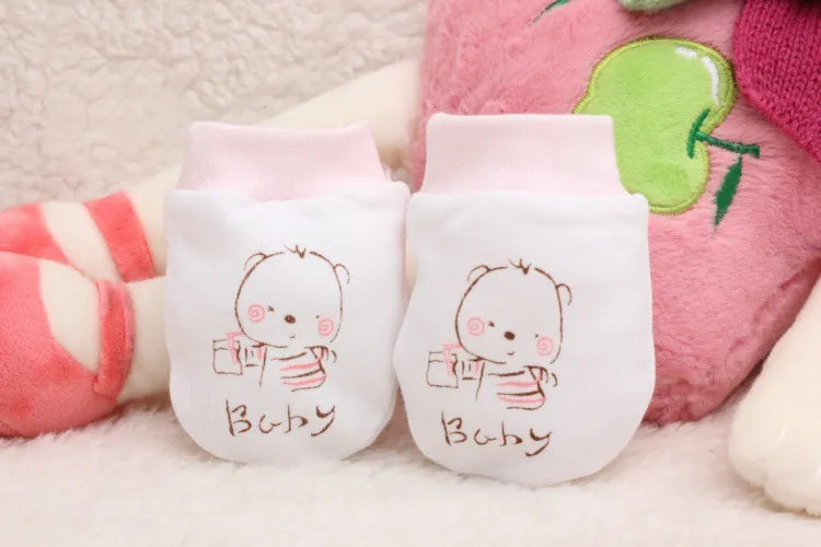 Cozy Baby Cotton Mitts - Gentle Protective Hand Covers