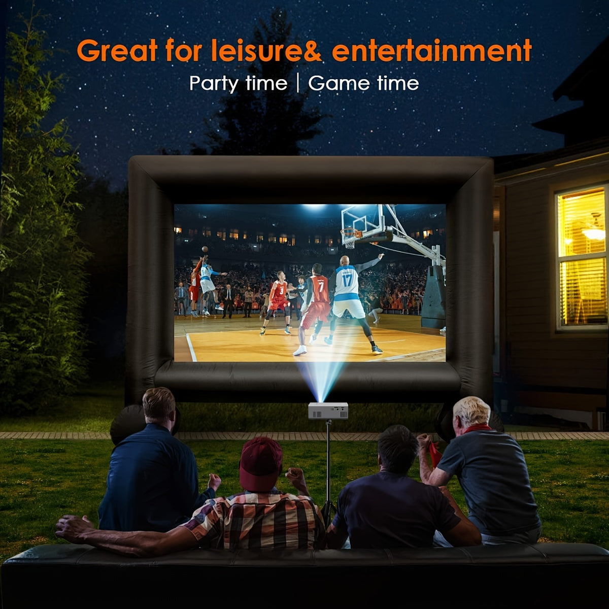 Compact Bright HD Portable Projector 3000 Lumens