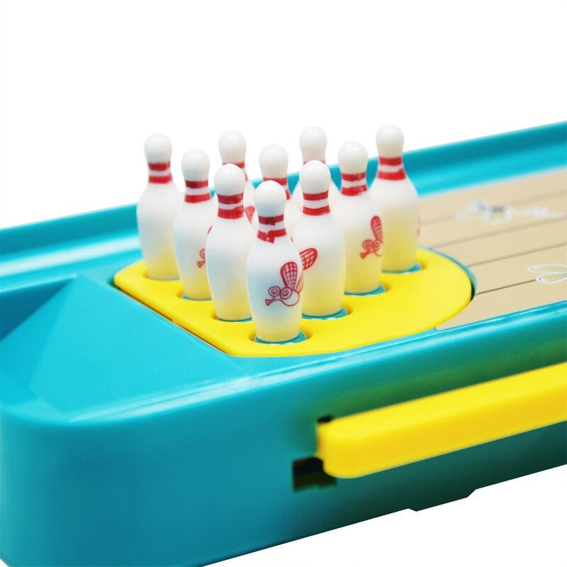Compact Mini Bowling Game Set for Kids