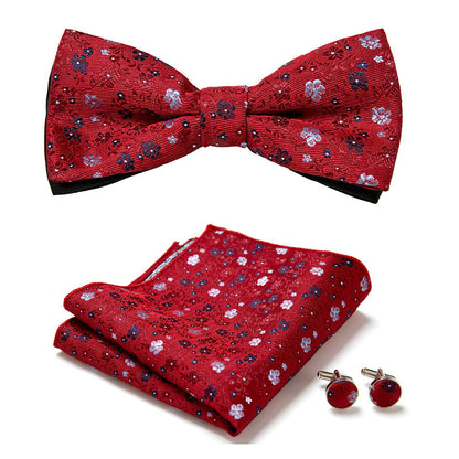 Classic Bow Tie Three Piece Suit Set