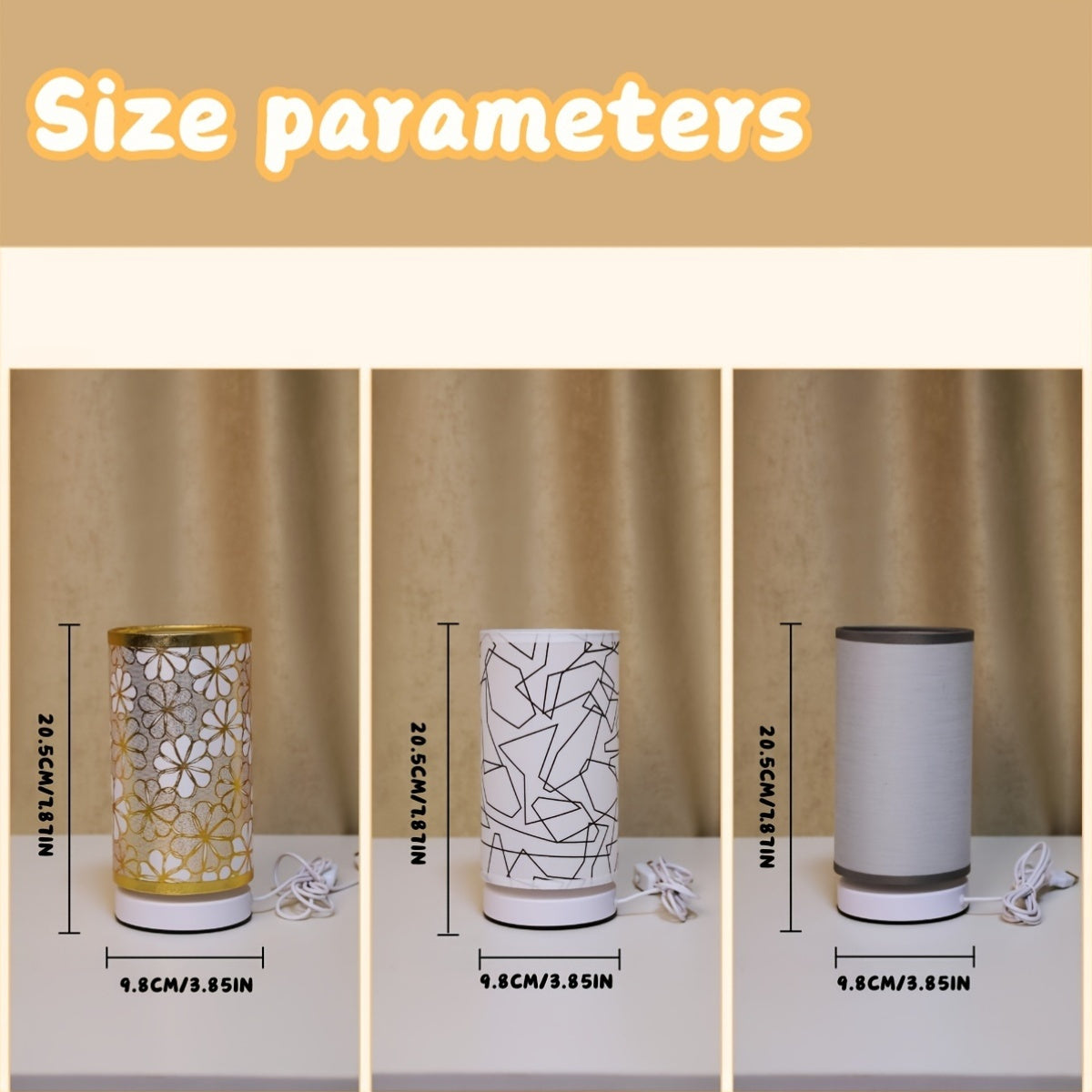 Bright USB Desk Lamp in Silver Cylinder Base