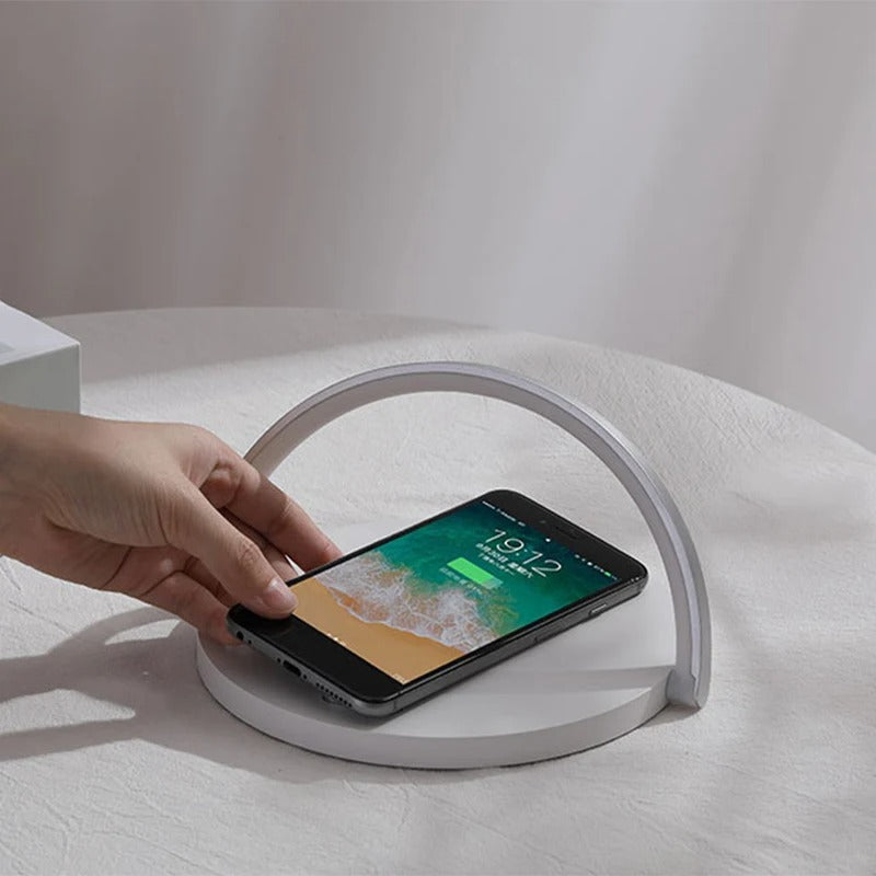 Compact LED Desk Charger with Phone Stand