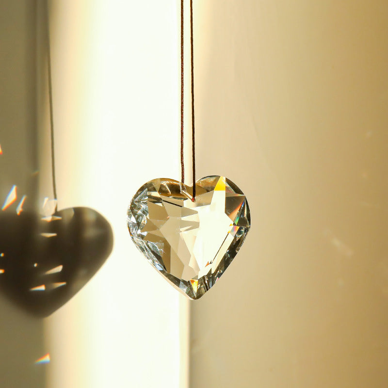 Beautiful Heart Shaped Glass Decor