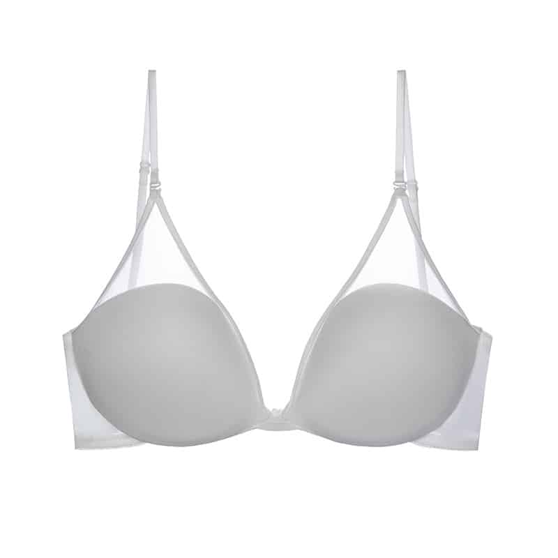 Comfortable Seamless Backless Bra with Sheer Lace