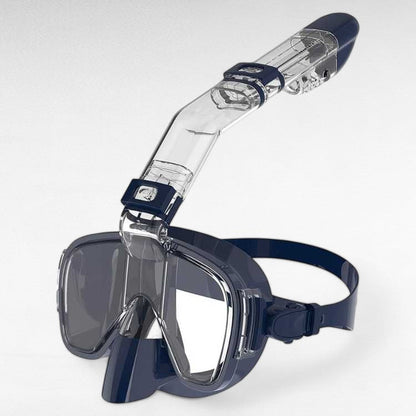 Compact Snorkel Mask with Clear Lens and Fit Adjustable Strap