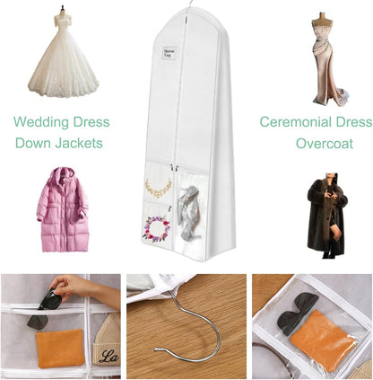 Premium Wedding Gown Storage Bag Set with Free Bonus Bag