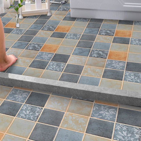 Stylish Vinyl Flooring Geometric Design Stick-On PVC Tile
