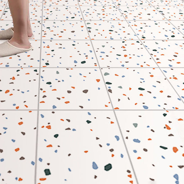 Stylish Vinyl Flooring Geometric Design Stick-On PVC Tile