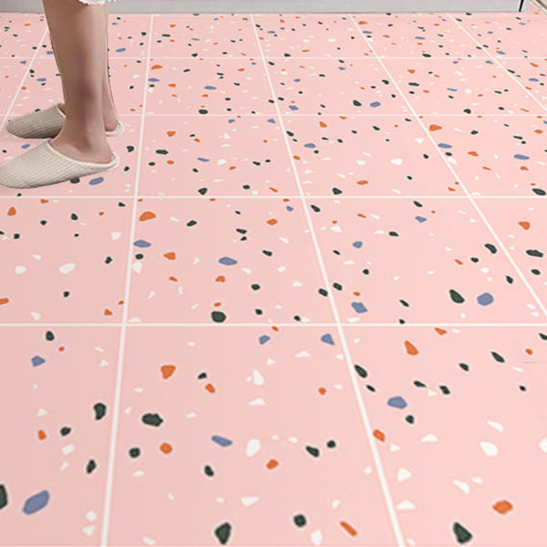 Stylish Vinyl Flooring Geometric Design Stick-On PVC Tile