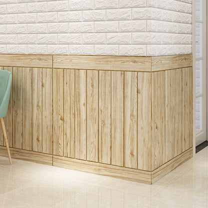 Decorative Metal Wall Panels Wooden Ceiling Tiles Set of 6