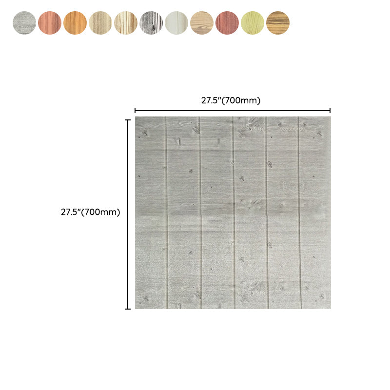 Decorative Metal Wall Panels Wooden Ceiling Tiles Set of 6