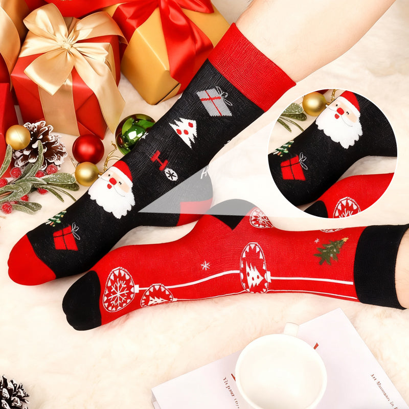 Warm Festive Holiday Socks Gift Set