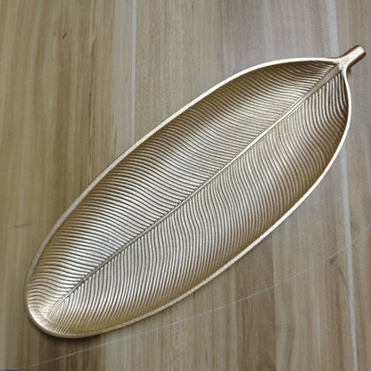 Natural Wood Leaf Shaped Serving Tray - Befez