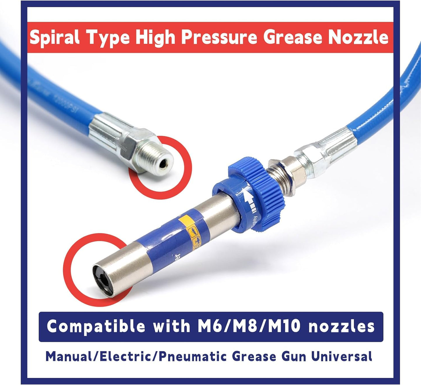 Strong Grease Gun Coupler - Universal Heavy Duty Adapter