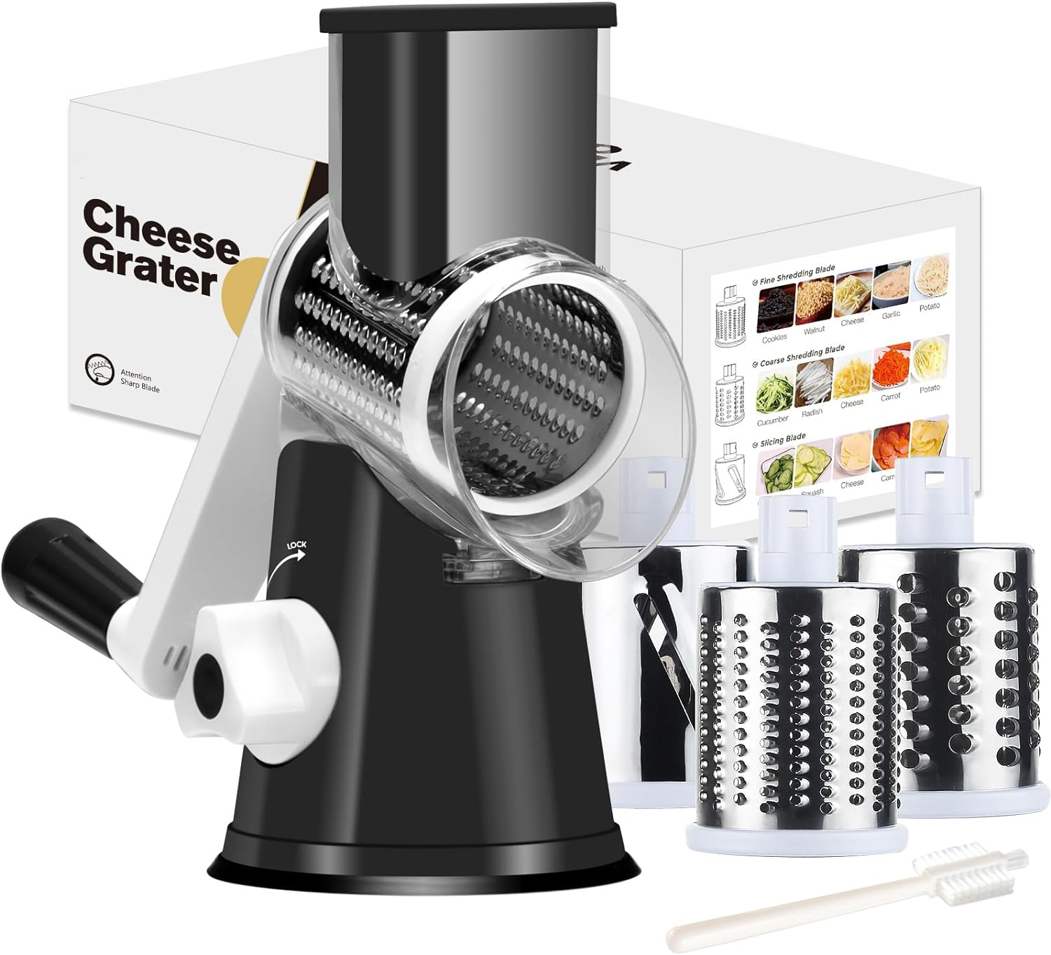 Easy Manual Cheese Vegetable Box Grater - Befez