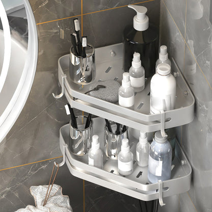 Contemporary 3-Piece Bath Accessory Set Stainless Steel Shower Caddy