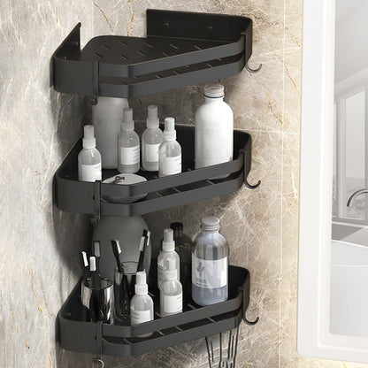Contemporary 3-Piece Bath Accessory Set Stainless Steel Shower Caddy
